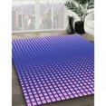 thumbnail image 3 of Ahgly Company Machine Washable Indoor Square Transitional Purple Area Rugs, 7' Square, 3 of 7