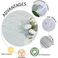 thumbnail image 2 of VELIMAX Frosted Window Privacy Film Non Adhesive Window Cover Removable Window Cling Clear Water Privay Film for Glass UV Blocking 35.4x78.7 inches, 2 of 7
