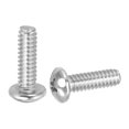 thumbnail image 1 of Uxcell Vis de Machine à Tête de Poêle, Vis Rondes en Acier Inoxydable 304 pour Armoire 100 10-24 x 5/8 Pouces, 1 of 7