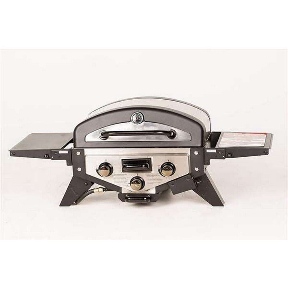 MasterBuilt Tabletop Gas Grill, Stainless Steel