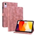 thumbnail image 2 of Case for Xiaomi Redmi Pad SE 11.0 inch Released 2023, Embossed Flower PU Leather Flip Wallet Folio Stand Cover, Pink, 2 of 7