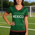 thumbnail image 2 of NordicNest Women Soccer Sports Fans Outdoor T-Shirts Athletic Slim Fit Activewear Tee Soccer Shirt, 2 of 5
