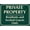 Warning Sign 3, variant on Private Property Residents and Invited Guests Only - 8"x12" Driveway Parking Sign, Wall Art Plaque for Home, Farm, Garage, Bar