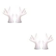 thumbnail image 2 of mmirethe 2pcs Easy To Install Antlers Sticker To Decorate Christmas Car Cute Waterproof white small 2Set, 2 of 6