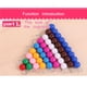 thumbnail image 5 of Juguete Para Niños, Juguete Educativo De Madera, Tablero De Ajedrez Colorido, Juguete De Matemáticas De Cuentas, Conjunto De Entrenamiento Preescolar Para La Primera Infancia seitruly FN002695-00, 5 of 6