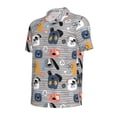thumbnail image 2 of Rocae Dog for Men's Short Sleeve Polo Shirt, Quick Drying Performance Moisture Wicking Sports Men's Golf Shirt Small, 2 of 9