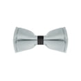 thumbnail image 1 of INSPIRE CHIC Men's Formal Solid Pre-Tied Bow Ties Bowties Adjustable Strap Silver Gray, 1 of 5