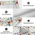 thumbnail image 5 of Spring Botanical Outdoor Rug 3x5 Ft, Non Slip Washable Area Rug, Sage Green Striped Fruits Floral Patio Rugs Carpet Runner, Large Floor Mat for Indoor/Outdoor Deck Porch Camping, 5 of 8