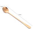 thumbnail image 4 of Cuchara Hielo Acero Inoxidable Con Largo Vajilla Cucharas para (oro Rosa), 4 of 7