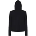 thumbnail image 3 of Women's-Levelwear  Black Boston Red Sox Tri-Blend Sweet Express Cropped Pullover Hoodie, 3 of 3