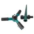 thumbnail image 3 of Sprinkler 360 Degree Rotating Sprinkler with Three-arm Sprayer and Plastic Ground Plug Irrigation Sprinkler with Adjustable Nozzle Automatic  Sprinkler Irrigation Tool for, 3 of 7