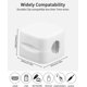 thumbnail image 4 of 8 Pcs Magnetic Cable Holders, Cable Holders, Cable Clips, Self Adhesive Cable Organiser Desk Desk for Desk Nightstand, Charging Cables (White), 4 of 5