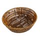 thumbnail image 4 of Cesta tejida DYNWAVEMX de ratán Marrón 28x7.5cm, 4 of 8