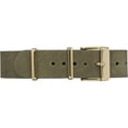 thumbnail image 3 of Timex TW2P98500 Unisex Fairfield 37 Olive Leather Slip-Thru Strap Watch, 3 of 3