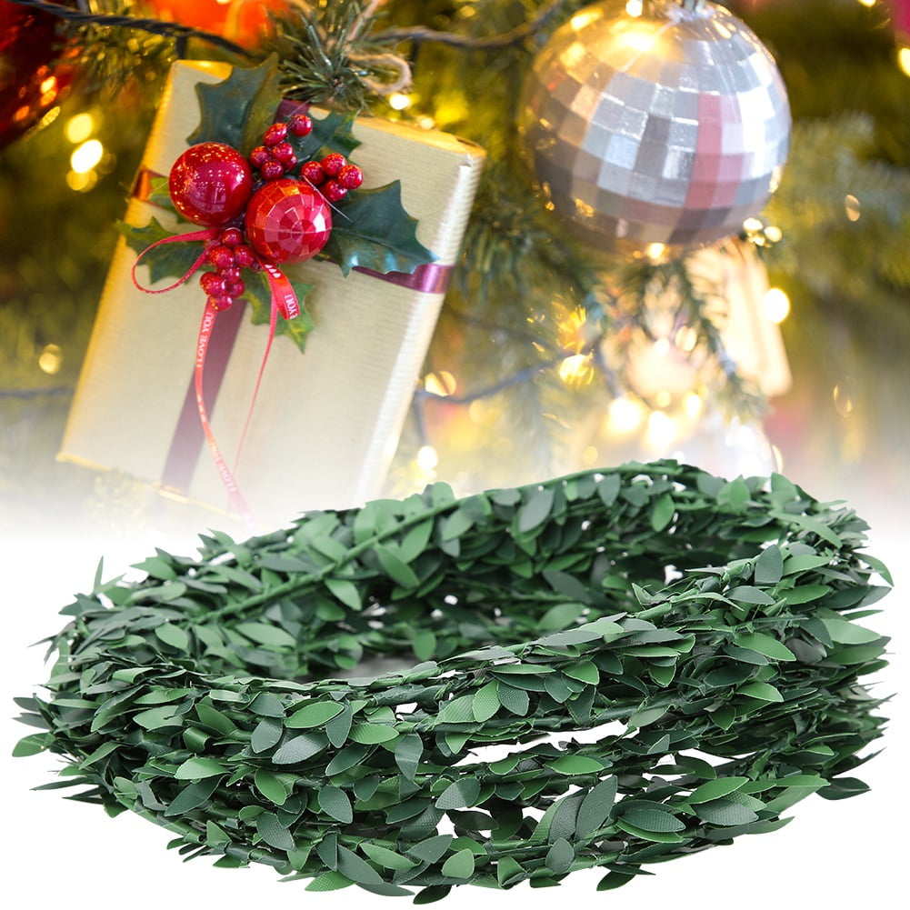 Mgaxyff 7.5m Artificial Ivy Garland Fake Green Leaf Vine for Wedding