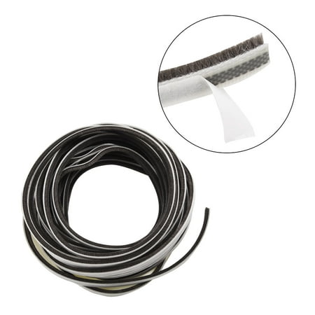 

GLFSIL 10m Self Adhesive Draught Excluder Brush Casement Door Seal Tape Weather Strip