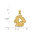 thumbnail image 3 of 14K Yellow Gold Soccer Ball With Cleats Charm Pendant Necklace with Chain, 3 of 4