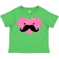 thumbnail image 3 of Inktastic Kawaii Mustache Heart Girls Toddler T-Shirt, 3 of 5