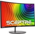 thumbnail image 1 of Sceptre Curved 27" FHD 1080p Gaming Monitor R1500 98% sRGB HDMI VGA 75Hz Altavoces incorporados, máquina de cambio de luz azul negro (serie C278W-1920RN), 1 of 2