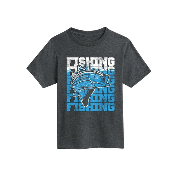 Instant Message - Fishing Repeat - Youth Short Sleeve Tee