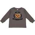 thumbnail image 3 of Inktastic My 1st Oktoberfest with Pretzel and Laurels Boys or Girls Long Sleeve Toddler T-Shirt, 3 of 5