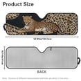 thumbnail image 3 of FUIALDOLG Brown Leopard Animal Car Windshield Sun Shade Cute Front Window Car Sunshade Windshield Blocks UV Rays Sun Visor Protector for Truck Off-road Vehicle Accessories, 3 of 7