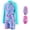 Z1 Sky Blue, variant on Venzia Girls Swimsuits Long Sleeve Printing Beach Swimwear Kids Bathing Suits Girls,Size 4 Years-5 Years