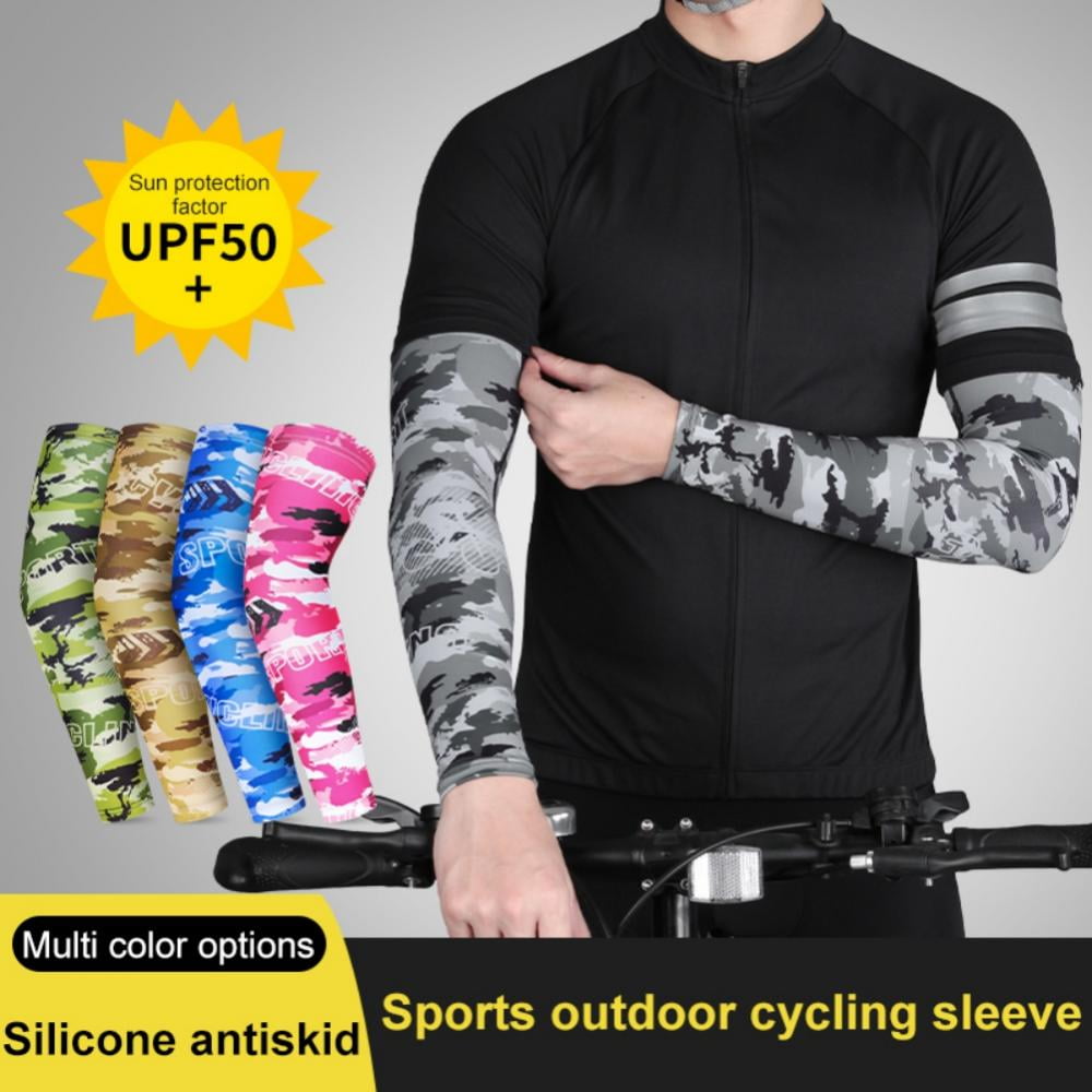 1 Pair Ice Cooling Arm Sleeves Cover UV Sun Protection Unisex Outdoor Sports