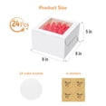 thumbnail image 3 of Cajas para Pasteles EQOREIIN Pequeñas con Ventana 20 cm, Set de 24 con Bases, 3 of 7