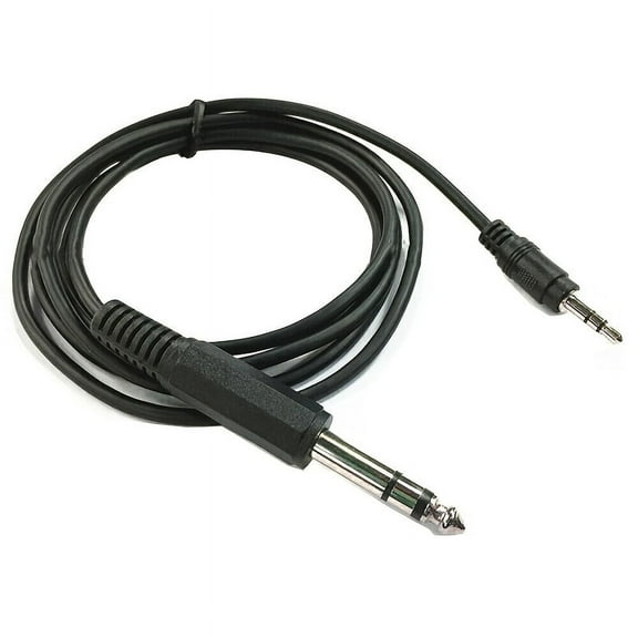 6ft 6.35mm 1/4" to 3.5mm 1/8" Male TRS Stereo Audio Aux Adapter Conversion Cable