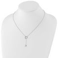 thumbnail image 3 of Primal Silver Sterling Silver Polished 0.01 Cttw Diamond Heart Necklace, 3 of 3