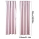 thumbnail image 2 of Cortinas opacas escandinavas de color sólido, juego de 2 paneles, con aislamiento térmico y reducción de ruido para entornos oscuros, perfectas para dormitorio, cocina y cine en casa., 2 of 8