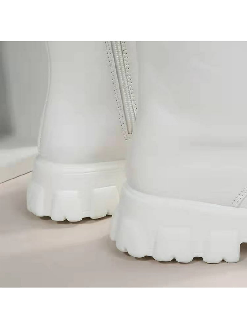 Gomelly Women Comfort Combat Boot Non-Slip Chunky Heel High Gomelly Women Comfort Combat Boot Non-Slip Chunky Heel High