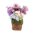 thumbnail image 1 of Corona de cesta de lavanda para puerta de entrada, corona Artificial de primavera y verano, adornos colgantes para jardín y granja, 1 of 8