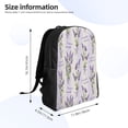 thumbnail image 4 of Fotbe Lavender Flowers Travel Laptop Backpack, Business Slim Sturdy Laptops Backpack, Water Resistant College School Computer Bag Gift for Men & Women Fits 15.6 Inch Notebook, 4 of 8