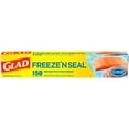 Glad Freeze N Seal Plastic Food Wrap, 150 Square Foot Roll