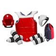thumbnail image 3 of Conjunto completo de entrenamiento de Taekwondo con bolsa de transporte para sparring y competición; equipo de artes marciales ligero y reforzado. M, 3 of 8