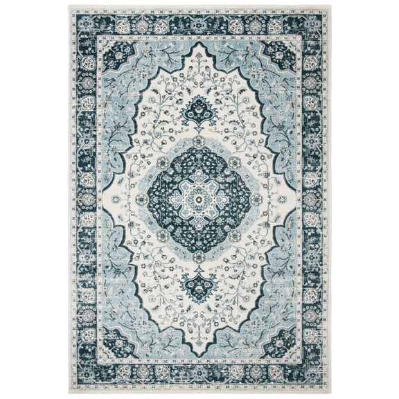 SAFAVIEH Isabella Cennetig Oriental Area Rug, Cream/Light Blue, 8' x 10'
