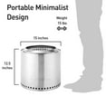 thumbnail image 6 of Solo Stove Ranger Smokeless Fire Pit, Natural Wood Burning, 304 Stainless Steel, 6 of 6