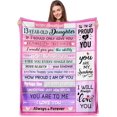 thumbnail image 1 of LHSHID 13 Year Old Daughter Gifts 13th Birthday Gifts for Daughter Best Gifts for 13 Year Old Daughter from Mom Dad Funny 13th Daughter Christmas Ideas Throw Blanket 60"x80", 1 of 6