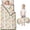 Princess and Leaf Beige Pattern, variant on Princess and Girl Pink Pattern Teens Toddler Nap Mat with Pillow, Sleeping Mat Bag for Preschool Daycare 59"x22"