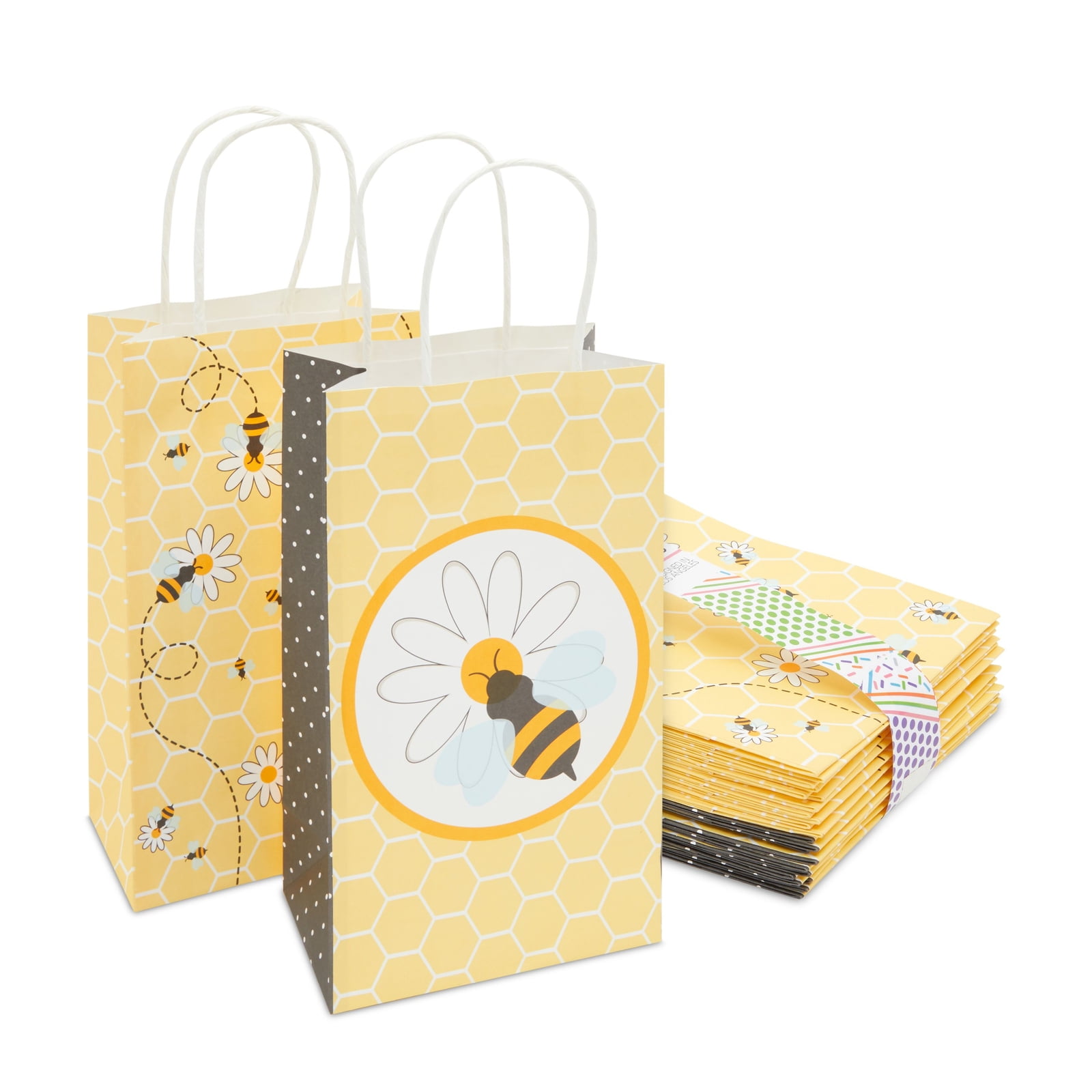 Yellow Baby Shower filled Favour bags 
