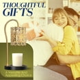 thumbnail image 4 of Candle Warmer Lamp with Timer, Electric Candle Warmer Light for Bedroom, Home Decor Candles Gifts for Women, Dimmable Wax Melts Warmer for Scented Wax (2 x GU10 Bulbs Included), Black, 4 of 8