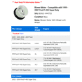 thumbnail image 2 of Blower Motor - Compatible with 1999 - 2007 Ford F-450 Super Duty 2000 2001 2002 2003 2004 2005 2006, 2 of 2
