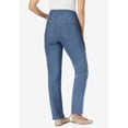 thumbnail image 2 of Woman Within Plus Size Petite Stretch Denim 5-Pocket Straight-Leg Jeans, 2 of 6