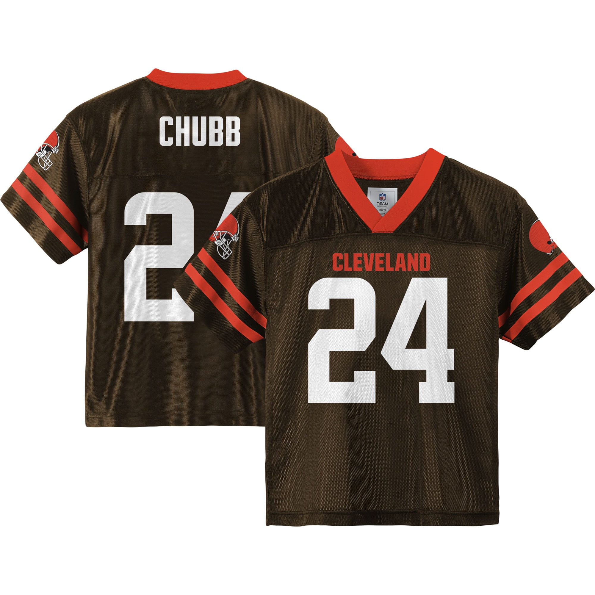 Youth Cleveland Browns Nick Chubb Game Vapor Jersey Orange