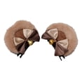 thumbnail image 4 of 2 Pieces Cartoon Animal Ears Hair Clips Bear Ear Hair Clips Party Headpiece Anime Cosplay Lolita Barrette for Party Cosplay Anime Theme Girls Brown, 4 of 8