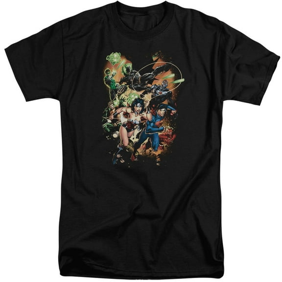 JLA Justice League Battle Ready S/S Adult Tall Black