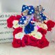 thumbnail image 4 of Guirnalda de estrellas para puerta, decoración para el Día de la Independencia, Día de los Caídos, Día del Trabajo, decoración para el porche de casa, interior y exterior, en rojo, blanco y azul., 4 of 5