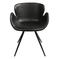 thumbnail image 4 of Furnish Theory Terra Serenity Dining Armchair Arm Chair w/ Vintage Black Artificial Leather (Polyurethane) Upholstery Cover (Designed in Denmark), 4 of 25